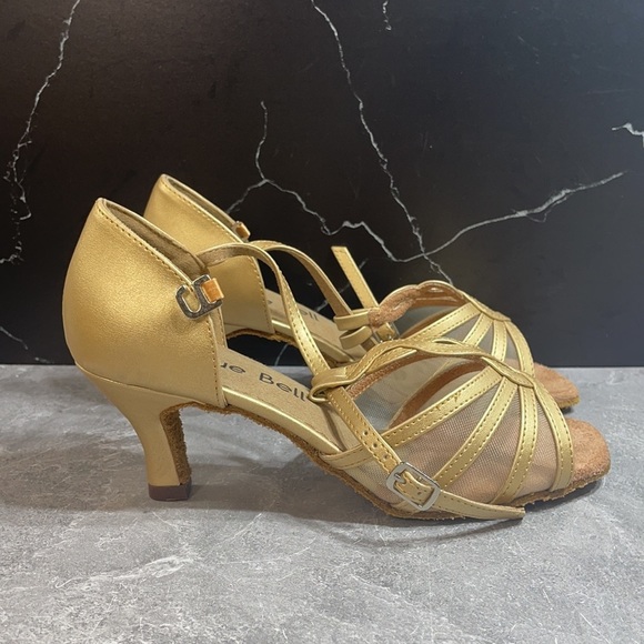 Blue Bell Heels Gold Size 6.5m - Picture 5 of 9